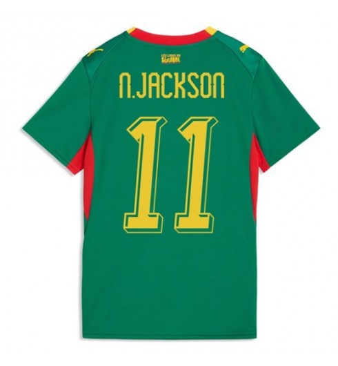 Senegal Nicolas Jackson #11 Venkovní Dres pro Dámské MS 2026 Krátký Rukáv Senegal Nicolas Jackson #11 Venkovní Dres pro Dámské MS 2026 Krátký Rukáv